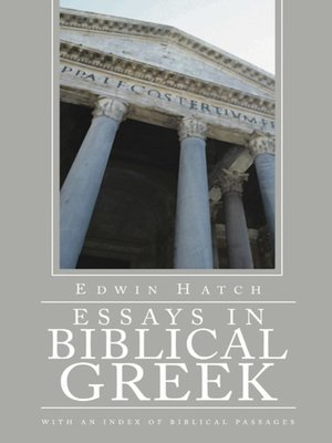 cover image of Essays in Biblical Greek